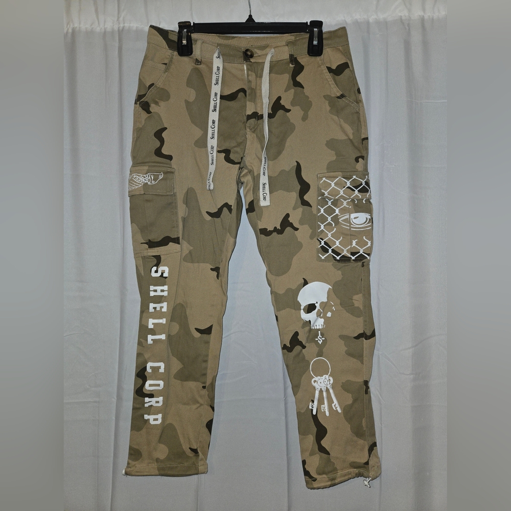 Shell Corp Mission Cargos - Camo Joggers Mens MEDIUM